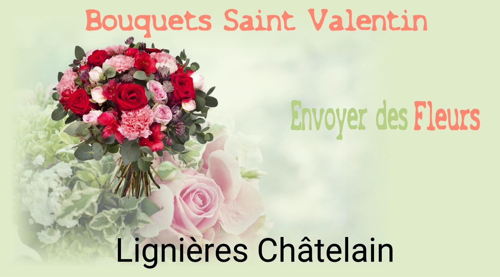 Roses de Saint-Valentin livrées à Lignières-Châtelain